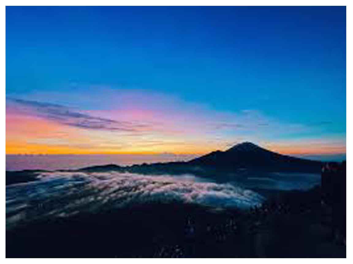 sunrise at mount batur