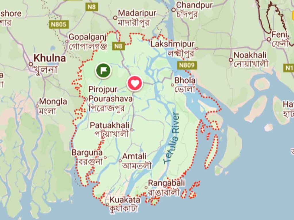 Barisal map